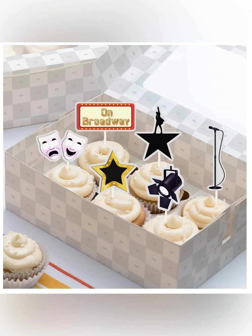 On Broadway Cupcake Toppers